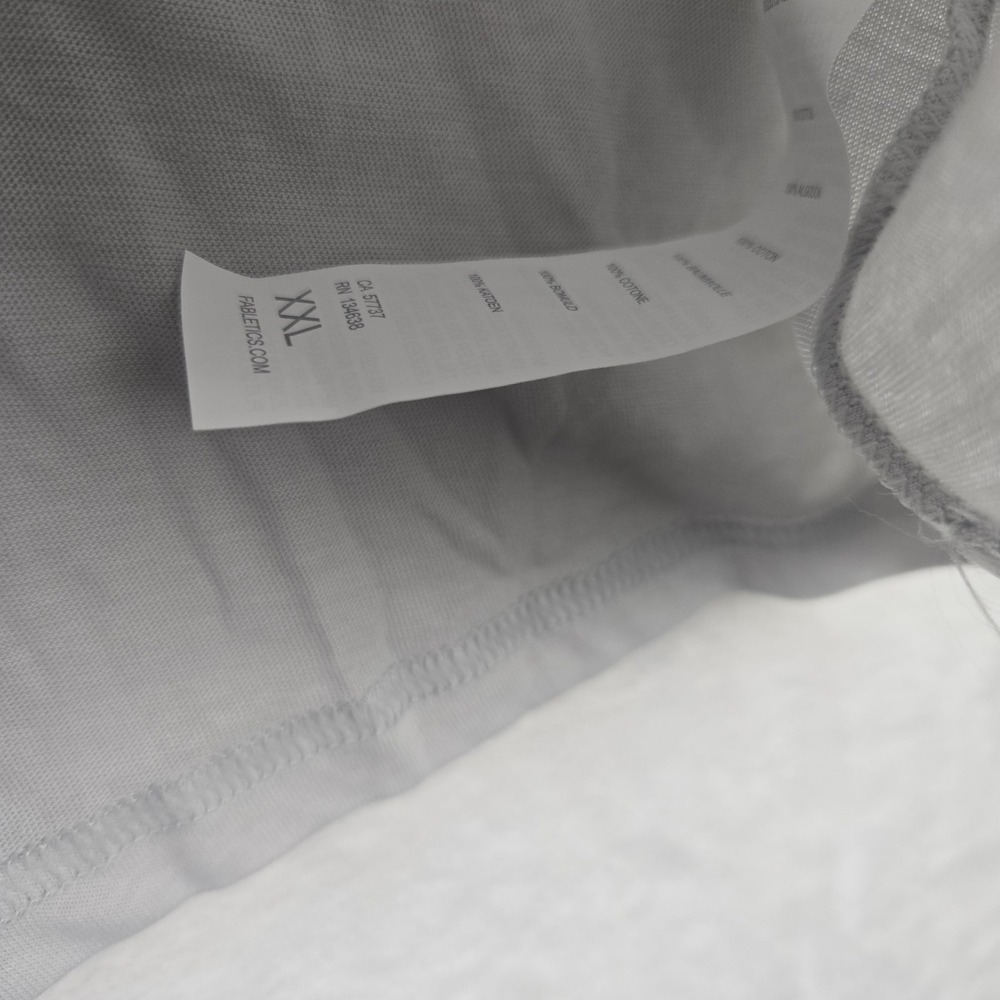 NWT Fabletic's Women's 100% Cotton‎ Jersey Tee XXL Mineral Gray Cosmic Shower - Picture 5 of 8